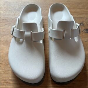 Birkenstock Off-White Boston EVA clogs